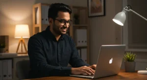 psicologo fazendo atendimento online