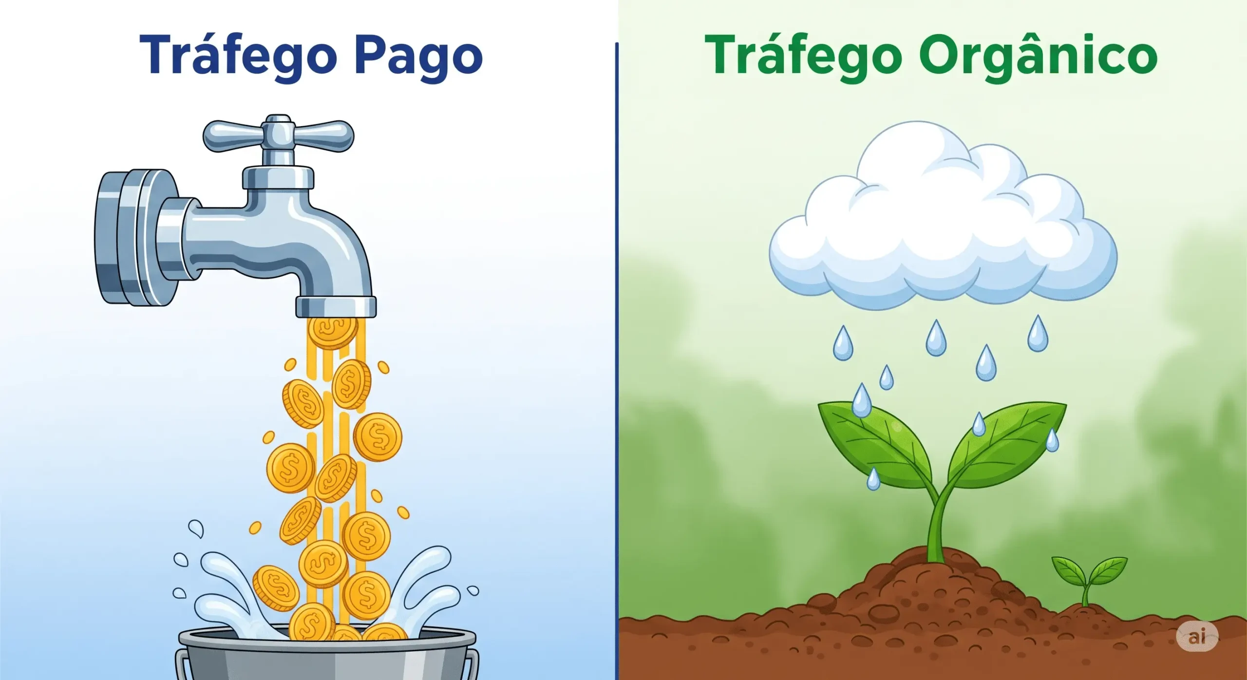 É Melhor Tráfego Orgánico ou Pago